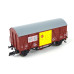 Krytý vůz Gklm 1130, „TEB-Transport“, DR, IV. epocha, TT, model Galerie Tillig 2023, Tillig 502270