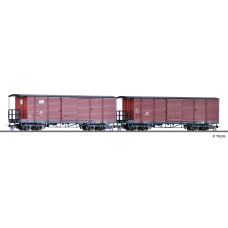 Set dvou krytých vozů, DR, III. epocha, H0m, Tillig 15941