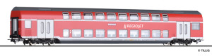 Čtyřnápravový patrový osobní vůz 2. třídy DBz750, REGIOJET, VI. epocha, H0, Tillig 73818