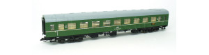 Osobní modernizovaný vůz 2. třídy řady Bgre, DR, s bufetovým oddílem, IV. epocha, TT, DOPRODEJ, Tillig 95625