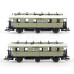 Set tří osobních vozů „Mecklenburgischer Reisezug 2“, M.F.F.E., I. epocha, TT, jednorázová série, DOPRODEJ, Tillig 01048 E