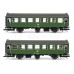 Set dvou osobních vozů 2. třídy a 2. třídy se zavazadlovým oddílem, DB, IV. epocha, TT, Tillig 01051