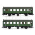 Set dvou osobních 3osých vozů 2. třídy, DB, IV. epocha, TT, Tillig 01061