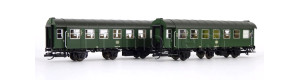 Set dvou osobních 3osých vozů 2. třídy, DB, IV. epocha, TT, Tillig 01061