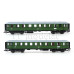 Set tří osobních vozů „D 118 Leipzig-Köln“, DR, III. epocha, TT, jednorázová série, DOPRODEJ, Tillig 01069 E