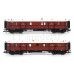 Set osobních vozů „Preußischer Schnellzug“, K.P.E.V., TT, I. epocha, Tillig 01070