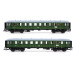 Set dvou osobních vozů „D 118 Leipzig-Köln“, DR, III. epocha, jednorázová série, TT, DOPRODEJ, Tillig 01084 E