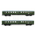 Set dvou osobních vozů „D 118 Leipzig-Köln“, DR, III. epocha, jednorázová série, TT, DOPRODEJ, Tillig 01084 E