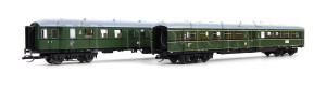 Set dvou osobních vozů „D 118 Leipzig-Köln“, DR, III. epocha, jednorázová série, TT, DOPRODEJ, Tillig 01084 E