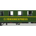 Set dvou vozů „DER-Ferienexpress“, DB, III. epocha, TT, jednorázová série, DOPRODEJ, Tillig 01813 E