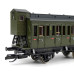 Set čtyř osobních 3osých vozů, DRG, II. epocha, TT, DOPRODEJ, Tillig 01815