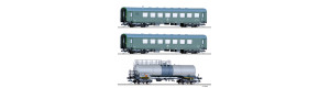 Set tří vozů, "Ausbildungszug Havariedienst", DR, IV. epocha, TT, Tillig TT Club 2023, Tillig 502506