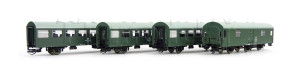 Set čtyř REKO vozů, DR, IV. epocha, TT, DOPRODEJ, Arnold HN9512