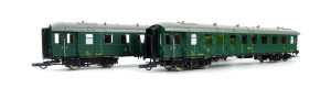 Set osobního vozu 1./2. třídy ABa a 2. třídy Ba, ČSD, III.–IV. epocha, H0, Roco 6200037