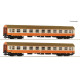 Set dvou osobních vozů 1. třídy řady Ame, DR, IV. epocha, TT, Roco 6280016