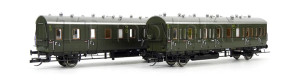 Set dvou oddílových osobních vozů, DRG, II. epocha, TT, limitovaná série, Schirmer 70001