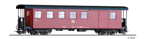 Úzkorozchodný zavazadlový vůz KBD4i, červený, DR, IV. epocha, H0e, Tillig 03946