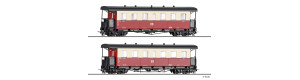 Set dvou úzkorozchodných osobních vozů KB4i, DR, IV. epocha, H0e, Tillig 03995