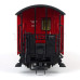 Úzkorozchodný zavazadlový vůz KBD4i, červený, DR, IV. epocha, H0m, Tillig 13940