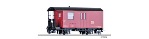 Úzkorozchodný zavazadlový vůz KDaai, červený, DR, IV. epocha, H0m, Tillig 13972