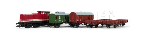 Digitální základní set s nákladním vlakem a motorovou lokomotivou řady 110, DR, IV. epocha, TT, Tillig 01208