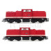 Základní set s motorovou lokomotivou řady 110 a dvěma osobními vozy, DR, IV. epocha, TT, Tillig 01425 