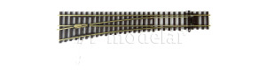 Levá výhybka, 180 mm, R 922,6 mm, 11,25°, TT, PECO SL-U1296