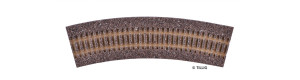 Kolejové podloží pro obloukovou kolej R31, hnědé, 30°, H0, Tillig 86504