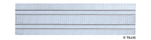 Přímá kolej s dlažbou, dvojkolejka, 316,8 mm, tramvajové kolejivo Luna, H0, Tillig 87516