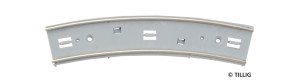 Oblouková kolej bez povrchu, R 250 mm, 15°, 3 kusy, tramvajové kolejivo Luna, H0, Tillig 87791