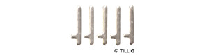 Kolejové spojky, zkrácené, 10 kusů, tramvajové kolejivo Luna, H0, Tillig 87971