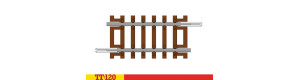 Přímá kolej, 41,5 mm, TT, Hornby TT8011