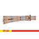 Jednoduchá výhybka levá, 166 mm, 631 mm/15°, TT, Hornby TT8008