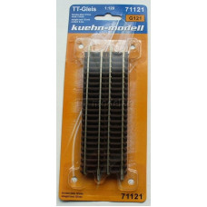 Přímá kolej G121, délka 120,9 mm, balení 6 ks, TT, DOPRODEJ, Kuehn 71121