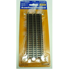 Přímá kolej G128, délka 128,7 mm, 1 ks, TT, DOPRODEJ, Kuehn 71128-1
