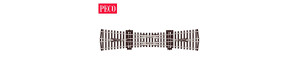 Křižovatková výhybka dvojitá, délka 249 mm, 12˚, H0, Peco SL-90