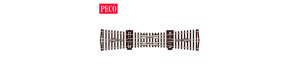 Křižovatková výhybka dvojitá, délka 249 mm, 12˚, H0, Peco SL-190