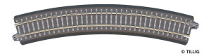 Oblouková kolej s podložím BR 21, R 353 mm/30 st., TT, Tillig 83706