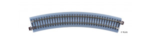 Oblouková kolej s podložím BR 21, R 353 mm/30 st., hnědé pražce, TT, Tillig 83717