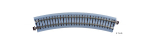 Oblouková kolej s podložím BR 11, R 310 mm/30 st., hnědé pražce, TT, Tillig 83719