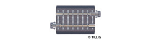 Přímá kolej s podložím BG 3, 43 mm, TT, Tillig 83705