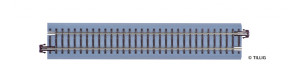 Přímá kolej s podložím BG 1, 166 mm, hnědé pražce, TT, Tillig 83712