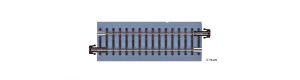 Přímá kolej s podložím BG 2, 83 mm, hnědé pražce, TT, Tillig 83713