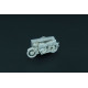 Stavebnice motocyklu se sajdou, BMW R 69 w. Steib LT 200 r.1956, H0, Hauler HLR87193