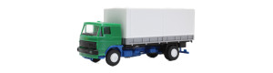 Stavebnice automobilu Liaz, zelený, bílá plachta, H0, IGRA MODEL 66618218