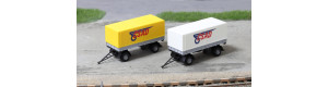 Stavebnice, set dvou přívěsů ČSAD, H0, IGRA MODEL 66818216