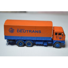 Stavebnice - Volvo F89 6x2 valník s plachtou, DEUTRANS, detailní kabina, TT, Štěpnička 131f