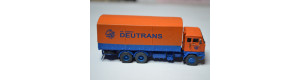 Stavebnice - Volvo F89 6x2 valník s plachtou, DEUTRANS, čirá kabina, TT, Štěpnička 131e