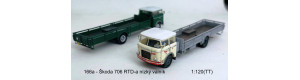 Stavebnice Škoda 706 RTD, nízkopodlažní valník, detailní kabina se 2. generace 4 světly, TT, Štěpnička 166ac