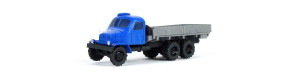 Nákladní auto Praga V3S valník, modrá kabina, šedá korba, hotový model, TT, Pavlas H06a